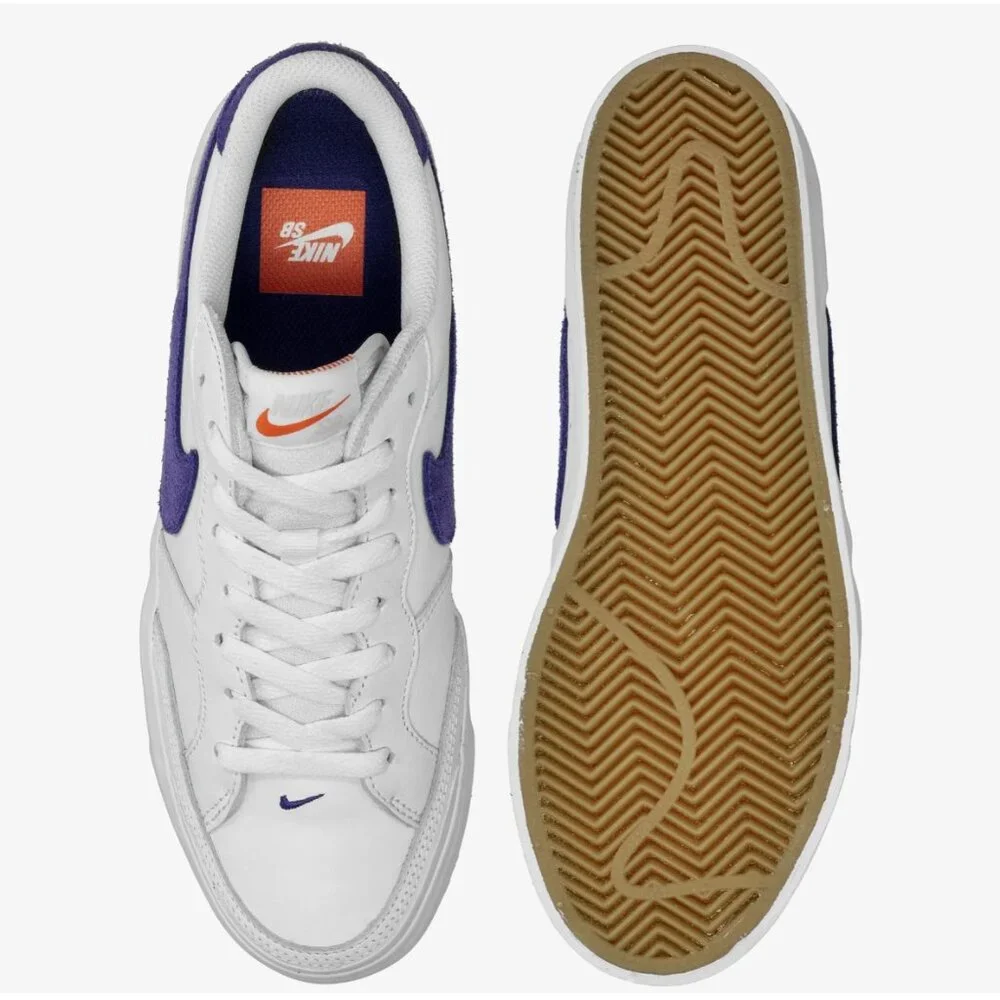 New! Size: 10.5 Women|Nike Zoom Pogo Plus ISO SB White/Court Purple|DZ4916-100 - Picture 11 of 15